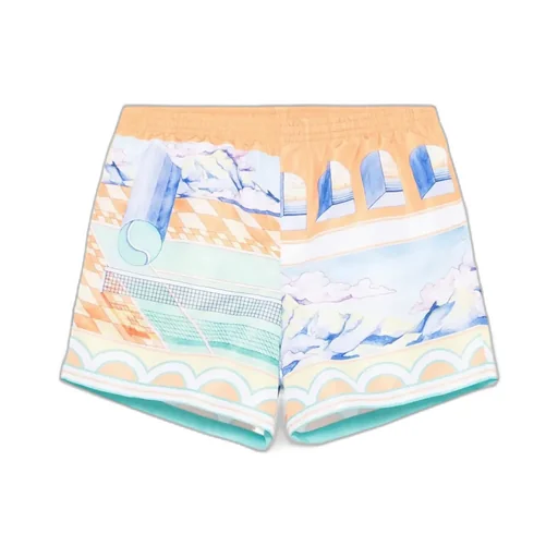 Seascape-Print Swim Shorts