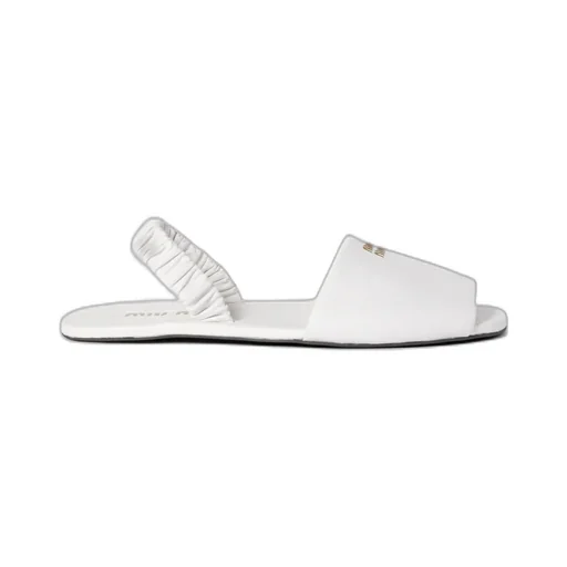 Ruches Nappa Leather Sandals