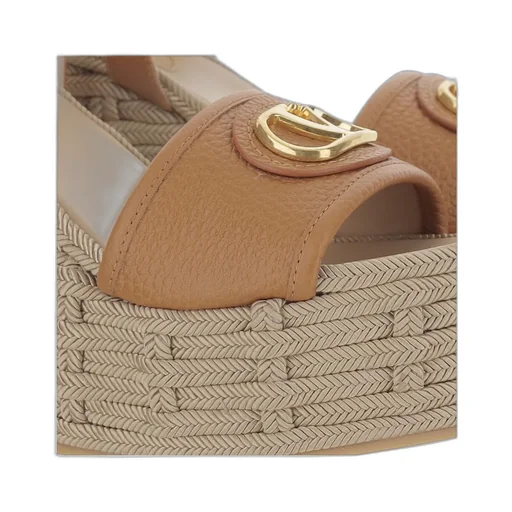 Valentino	Vlogo Signature Open Toe Wedge Sandals