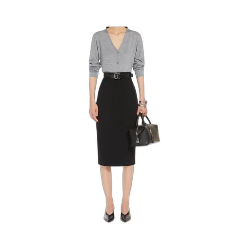 Max Mara Holdallm Logo Stamp Zip-Up Tote Bag