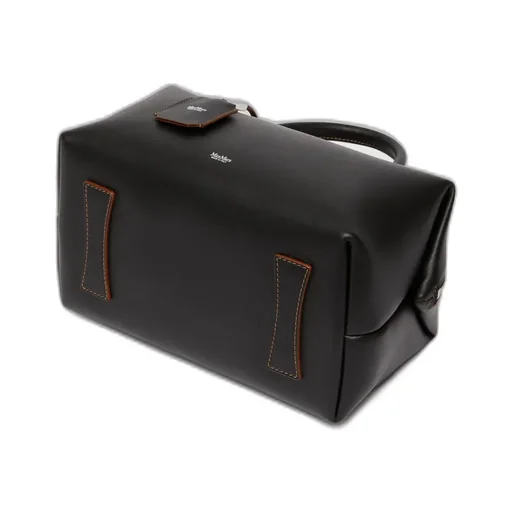 Max Mara Holdallm Logo Stamp Zip-Up Tote Bag