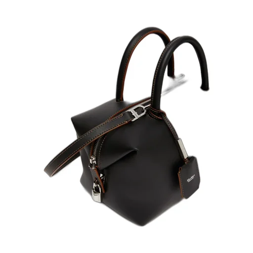 Max Mara Holdallm Logo Stamp Zip-Up Tote Bag