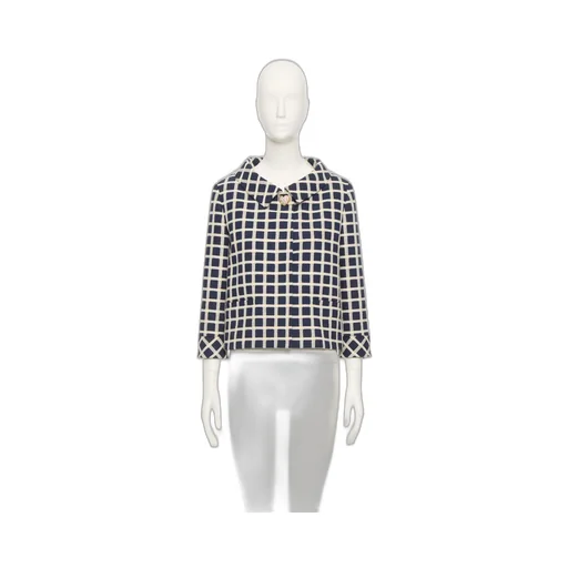 Wool Jacket With Windowpane Check Pattern