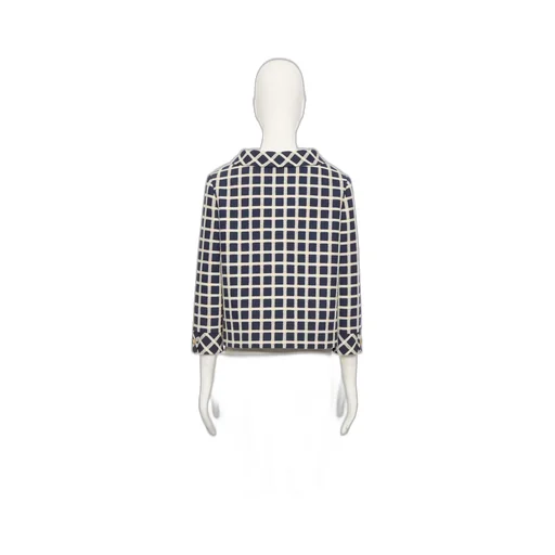 Wool Jacket With Windowpane Check Pattern