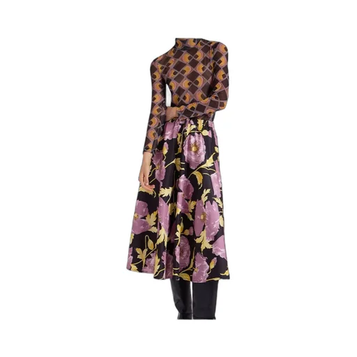 Printed Midi Skirt