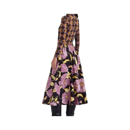 Printed Midi Skirt