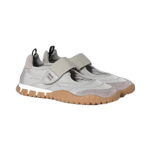Miu Miu Tyre Round-Toe Ballet Flats