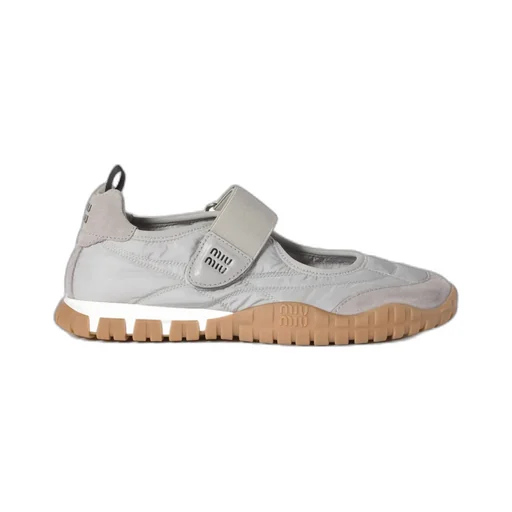 Miu Miu Tyre Round-Toe Ballet Flats