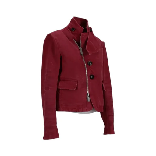 D2 Zip-Fastening Button Jacket