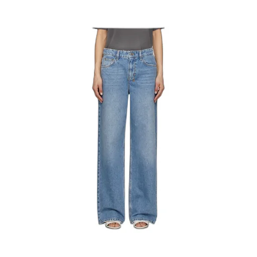 Rhinestone-Embellished Jeans