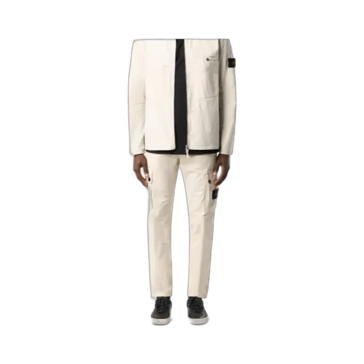 Stone Island Logo Patch Cargo Pants