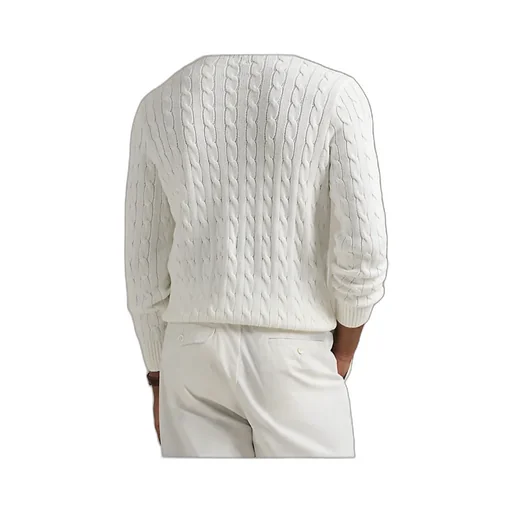 Cable-Knit Crew-Neck Sweater
