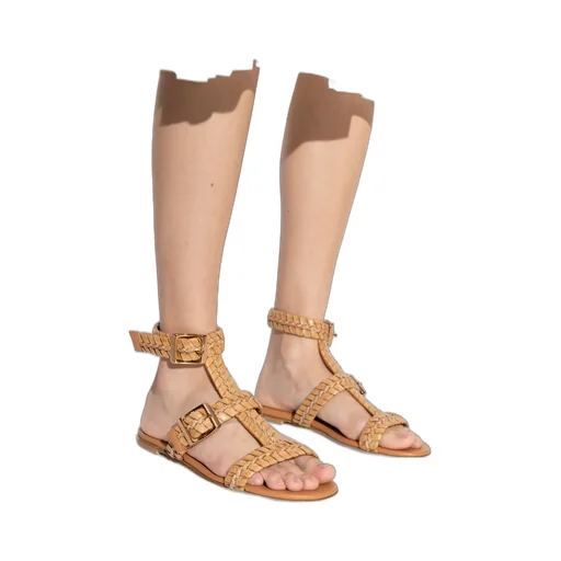 Casadei Ankle-Strap Flat Sandals