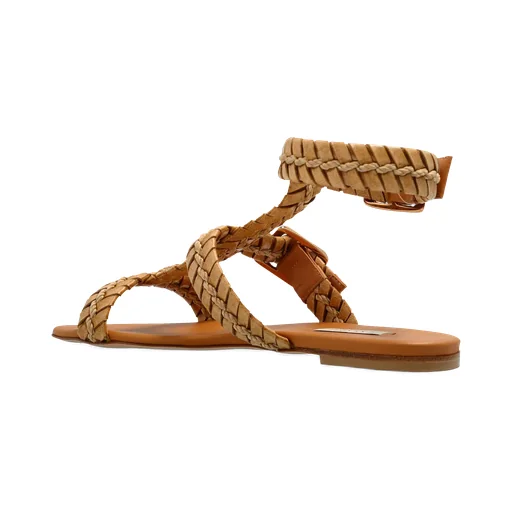 Casadei Ankle-Strap Flat Sandals