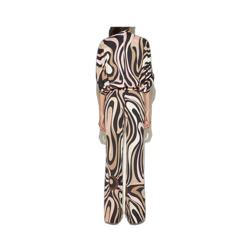 Pucci Scarf Detailed Marmo-Print Jumpsuit