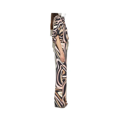 Pucci Scarf Detailed Marmo-Print Jumpsuit