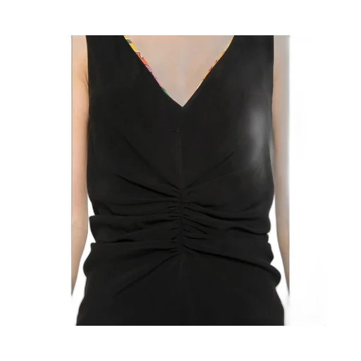 Ruched-Detailed Midi Dress