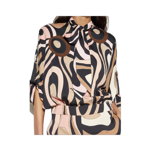 Pucci Scarf Detailed Marmo-Print Jumpsuit