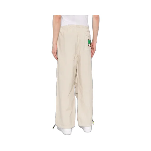 Panelled Cotton Wide-Leg Trousers