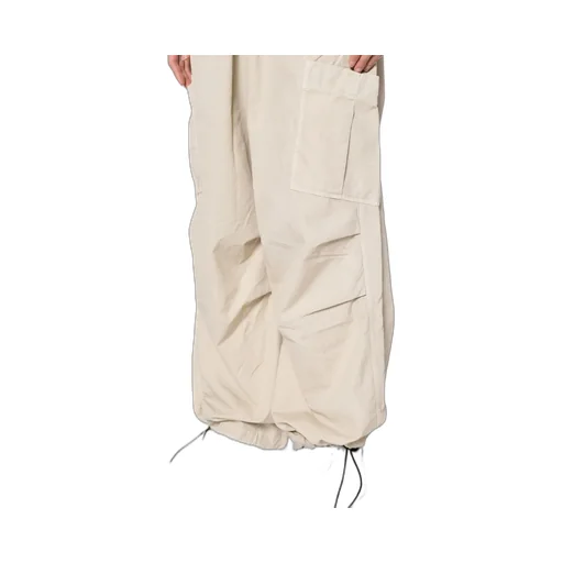 Panelled Cotton Wide-Leg Trousers