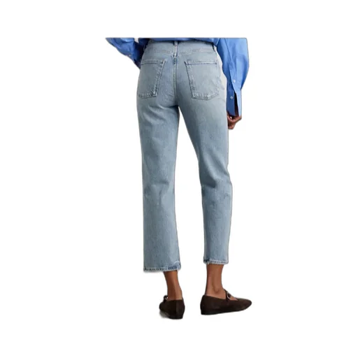 Agolde High-Rise Straight Leg Jeans