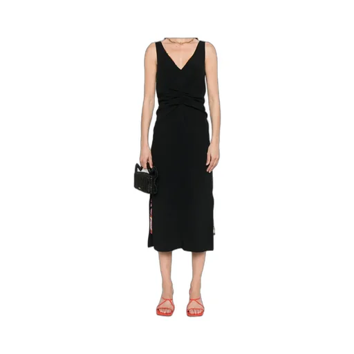 Ruched-Detailed Midi Dress