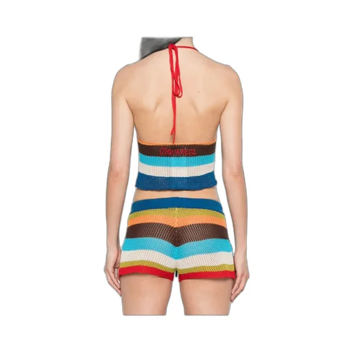 Dsquared2 Summer Lovers Knitted Halter Neck Top