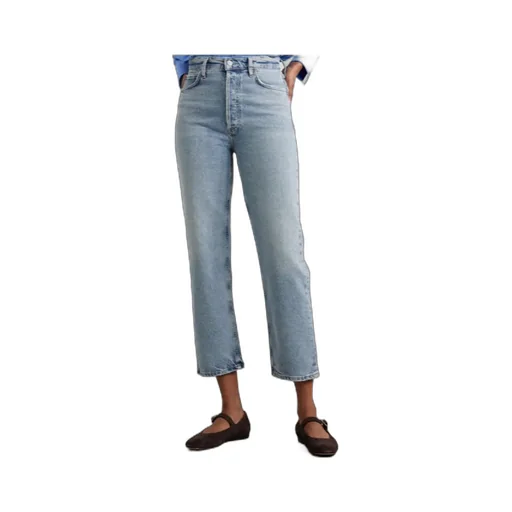 Agolde High-Rise Straight Leg Jeans