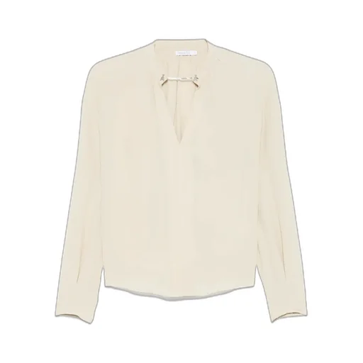 Logo Chain-Detailed Blouse