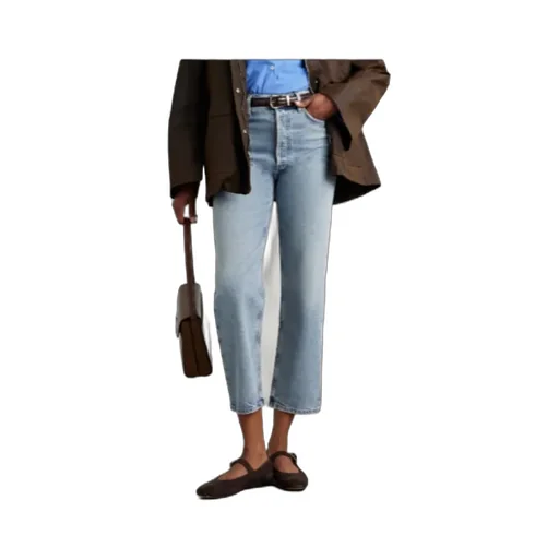 Agolde High-Rise Straight Leg Jeans