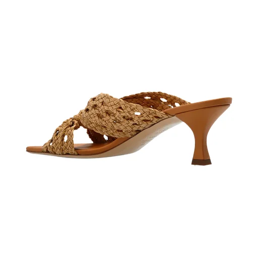 Casadei Square-Toe Interwoven Sandals