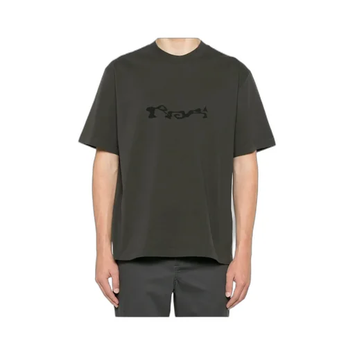 Roa Service Graphic Printed Crewneck T-Shirt