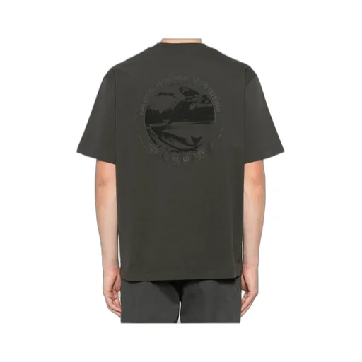 Roa Service Graphic Printed Crewneck T-Shirt