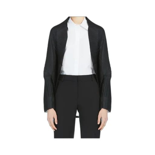 Pleated Fabric Shrug