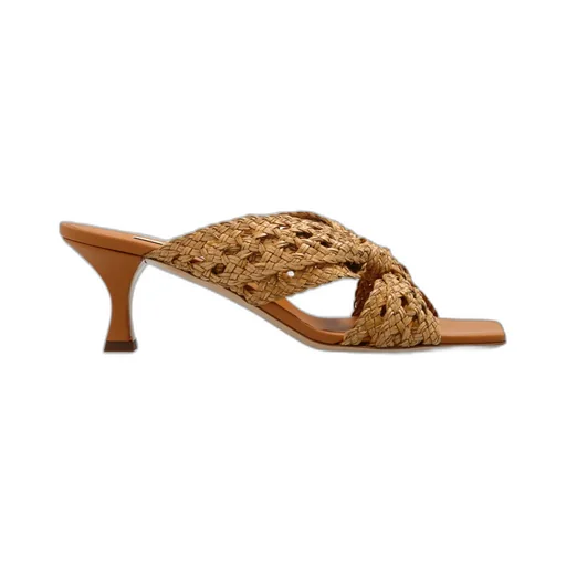 Casadei Square-Toe Interwoven Sandals