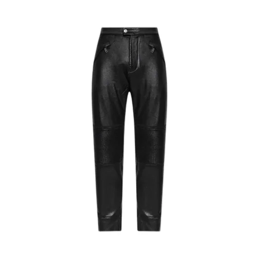 Dsquared2 Zip-Detailed Tapered Waxed Trousers