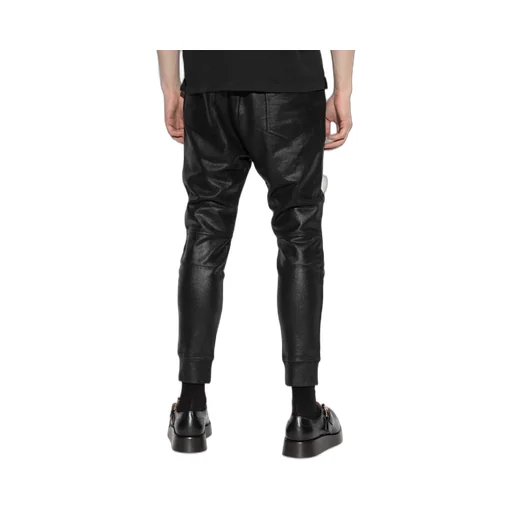 Dsquared2 Zip-Detailed Tapered Waxed Trousers