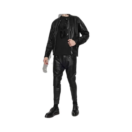Dsquared2 Zip-Detailed Tapered Waxed Trousers