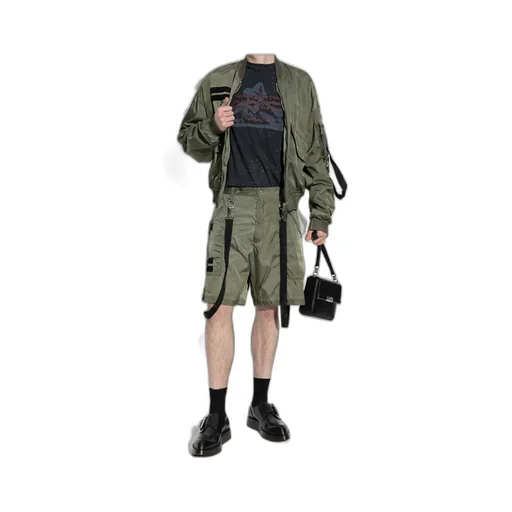 Dsquared2 Distressed Rivet-Embellished Printed T-Shirt