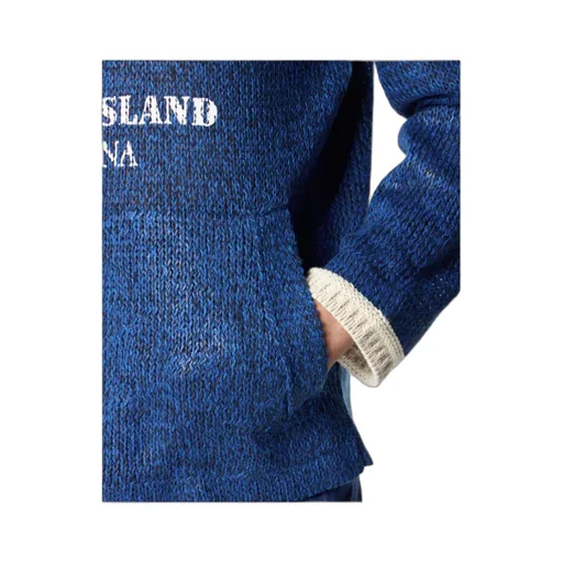Stone Island Rubberised Effect Oversized-Fit Half-Zipper Jumper
