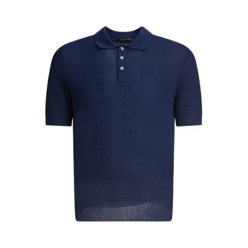 Tagliatore Short-Sleeved Buttoned Polo Shirt