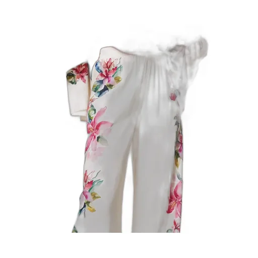 Floral-Print Wide-Leg Trousers