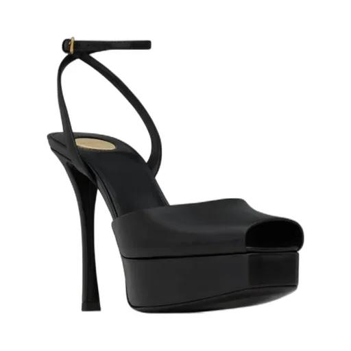 La Scandale Platform Sandals In Smooth Leather