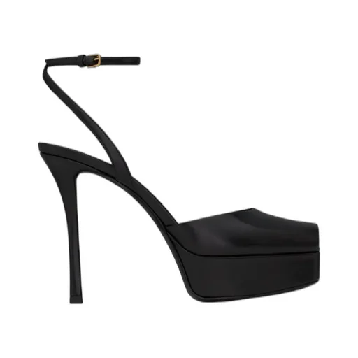 La Scandale Platform Sandals In Smooth Leather