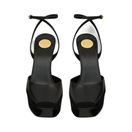 La Scandale Platform Sandals In Smooth Leather