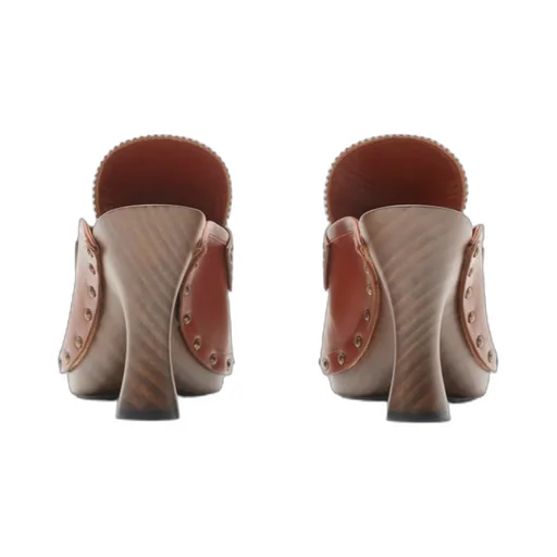 Burberry Potter Stud Embellished Heeled Mules