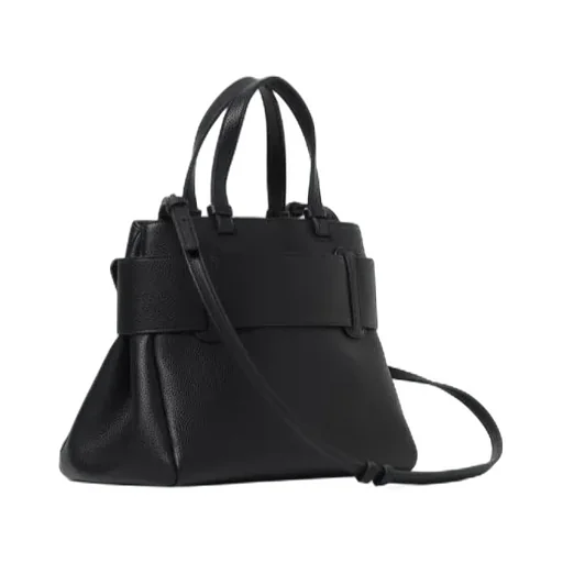 Textured Leather Tote Bag