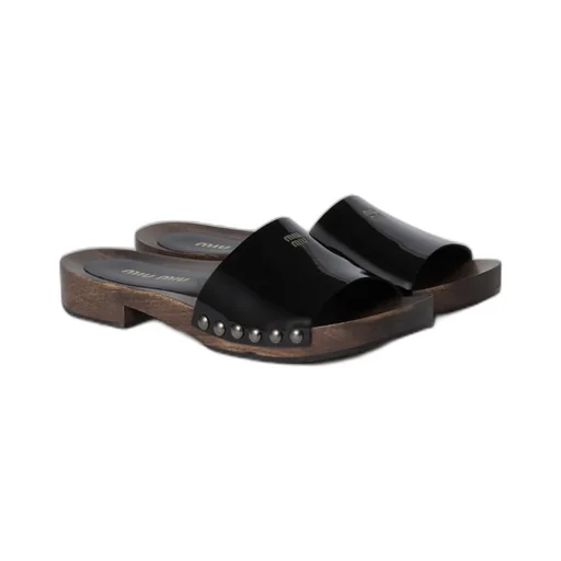 Patent Leather Clogs