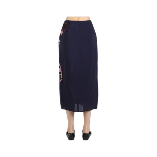 Draped Flared Skirt