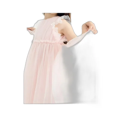 Pleated Tulle Dress